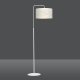Lampa podłogowa Emibig Biało złota duża lampa stojąca pokojowa z abażurem 8