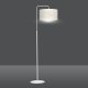 Lampa podłogowa Emibig Biało złota duża lampa stojąca pokojowa z abażurem 9