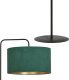Lampa podłogowa Emibig Zielona lampa stojąca z abażurem do salonu sypialni E27 2