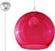 Lampa wisząca Sollux Lighting Elegancka lampa wisząca Kula 30 cm - czerwona Ball 1