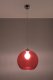 Lampa wisząca Sollux Lighting Elegancka lampa wisząca Kula 30 cm - czerwona Ball 2
