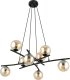 Lampa wisząca Emibig Elegancki żyrandol do salonu ze szklanymi kloszami - 4 kolory 1