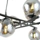 Lampa wisząca Emibig Elegancki żyrandol do salonu ze szklanymi kloszami - 4 kolory 11