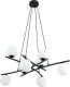 Lampa wisząca Emibig Elegancki żyrandol do salonu ze szklanymi kloszami - 4 kolory 5