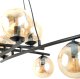 Lampa wisząca Emibig Elegancki żyrandol do salonu ze szklanymi kloszami - 4 kolory 9