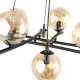 Lampa wisząca Emibig Elegancki żyrandol do salonu ze szklanymi kloszami - 4 kolory 10