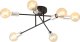 Lampa wisząca Emibig Nowoczesny żyrandol loftowy 6 żarówek srebrny złoty 2 kolory 1