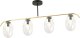 Lampa wisząca Emibig Długa lampa sufitowa wisząca led czarna biała złota - różne kolory 3