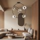 Lampa wisząca Emibig Designerska lampa szklana w kształcie koła do salonu jadalni - 2 kolory 2