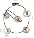 Lampa wisząca Emibig Designerska lampa szklana w kształcie koła do salonu jadalni - 2 kolory 4