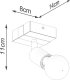 Kinkiet Sollux Lighting Regulowany kinkiet drewniany loft czarny 5