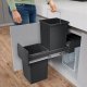 Kosz na pranie Hailo HAILO Built-in waste bin EcoLine Design L / 2x14L / black 030310100 3