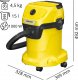 Odkurzacz przemysłowy Karcher KARCHER ODKURZACZ WD 3 V-15/6/20 EU 4