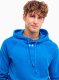 Under Armour Bluza z kapturem kangurka męska Under Armour Rival Fleece Hoodie niebieska 1379757 406 M 2