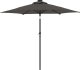 vidaXL vidaXL Parasol ogrodowy LED, stalowy słupek, antracyt, 225x225x212 cm 6