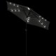vidaXL vidaXL Parasol ogrodowy LED, stalowy słupek, antracyt, 225x225x212 cm 8