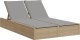 vidaXL vidaXL Podwójna leżanka z poduszkami, beżowa, polirattan 2