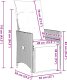 vidaXL 9-cz. zestaw ogrodowych mebli bistro z poduszkami, brązowy 9