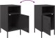 vidaXL vidaXL Szafki nocne, 2 szt., czarne, 36x39x68 cm, stal walcowana 10