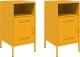 vidaXL vidaXL Szafki nocne, 2 szt., musztardowe, 36x39x68 cm, stal walcowana 2