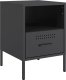 vidaXL vidaXL Szafki nocne, 2 szt., czarne, 36x39x50,5 cm, stal walcowana 5