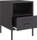 vidaXL vidaXL Szafki nocne, 2 szt., czarne, 36x39x50,5 cm, stal walcowana 8