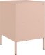 vidaXL vidaXL Szafki nocne, 2 szt., różowe, 36x39x50,5 cm, stal 7