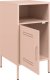 vidaXL vidaXL Szafki nocne, 2 szt., różowe, 36x39x68 cm, stal walcowana 8