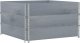 vidaXL vidaXL Nadstawki paletowe, 3 szt., szare, 100x100 cm, drewno sosnowe 1