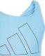 Adidas Kostium kąpielowy dla dziewczynki adidas Performance Big Bars jasnoniebieski IR9625 140cm 3