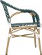 King Home Krzesło CAFE MIRAMAR turkus / morski rattan 1