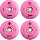 Seba/FR Skates Kółka świecące do rolek Seba Luminous Led 80mm/85A Flamingo 4 sztuki 5