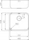 Zlewozmywak Foster FOSTER 1845850 KS R60 451x401 komora podwieszana 1