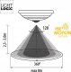 Lampa sufitowa LVT LVT Pir 4982-PC plafon lampa sufitowa z wbudowanym czujnikiem PIR 2x25W E27 biały 30