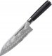 Samura Samura DAMASCUS SANTOKU C/ALVEOLI (Santoku knife hollow ground) CM.18 5