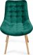 Miadomodo MIADOMODO Zestaw krzeseł do jadalni, zielony, 2 szt. 3