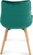 Miadomodo MIADOMODO Zestaw krzeseł do jadalni, zielony, 2 szt. 5