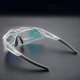 RockBros Okulary rowerowe fotochromowe z filtrami UV 400 UVA i UVB białe 3