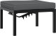 vidaXL vidaXL 3-cz. zestaw mebli do ogrodu, z poduszkami, czarne aluminium 4