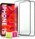 Hello Case 2-pak Szkło Hartowane do iPhone 15 Ochronne Pełne Na cały ekran 5D 9H 1