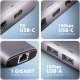 HUB USB Axagon HMC-6G2L 1x RJ-45 1x USB-C 1x USB-C PD 1x HDMI  + 2x USB-A 3.0 (HMC-6G2L) 4