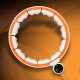 HMS HHM21 HULA HOP WHITE/ORANGE Z MAGNESAMI, WYPUSTKAMI TPE I OBCIĄŻNIKIEM + LICZNIK HMS 2