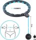 HMS HHM17 HULA HOP BLACK/TURQUOISE Z MAGNESAMI I OBCIĄŻNIKIEM + LICZNIK HMS 12
