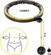 HMS HHM21 HULA HOP BLACK/YELLOW Z MAGNESAMI, WYPUSTKAMI TPE I OBCIĄŻNIKIEM + LICZNIK HMS 15