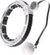 HMS ZESTAW HULA HOP MAGNETYCZNY WHITE HHM16 Z LICZNIKIEM HMS + PAS BR163 BLACK PLUS SIZE 5