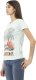 Trussardi Action Koszulka T-shirt marki Trussardi Action model 2BT10 kolor Niebieski. Odzież damska. Sezon: S 1