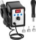 Stamos Soldering Stacja lutownicza cyfrowa z kolbą na gorące powietrze SMD LED 100-500C 700 W Stacja lutownicza cyfrowa z kolbą na gorące powietrze SMD LED 100-500C 700 W 1