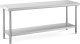 Royal Catering Stół roboczy gastronomiczny centralny z półką STAL 200 x 60 cm Stół roboczy gastronomiczny centralny z półką STAL 200 x 60 cm 2
