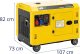 MSW Agregat generator prądotwórczy diesel na kółkach 240/400 V 8500 W 10 kVA 30 l Agregat generator prądotwórczy diesel na kółkach 240/400 V 8500 W 10 kVA 30 l 8