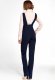 Nife Granatowy kombinezon z szelkami - KM08 (kolor granat, rozmiar 42) 4